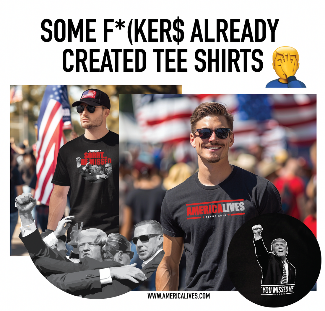 Trump Shooting T-Shirts are special shirts that people are making and selling after the event where President Trump was shot at.